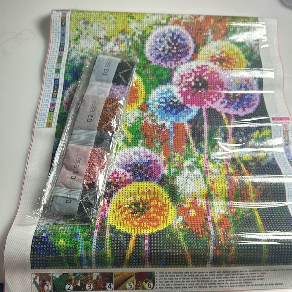 colorful dandelions